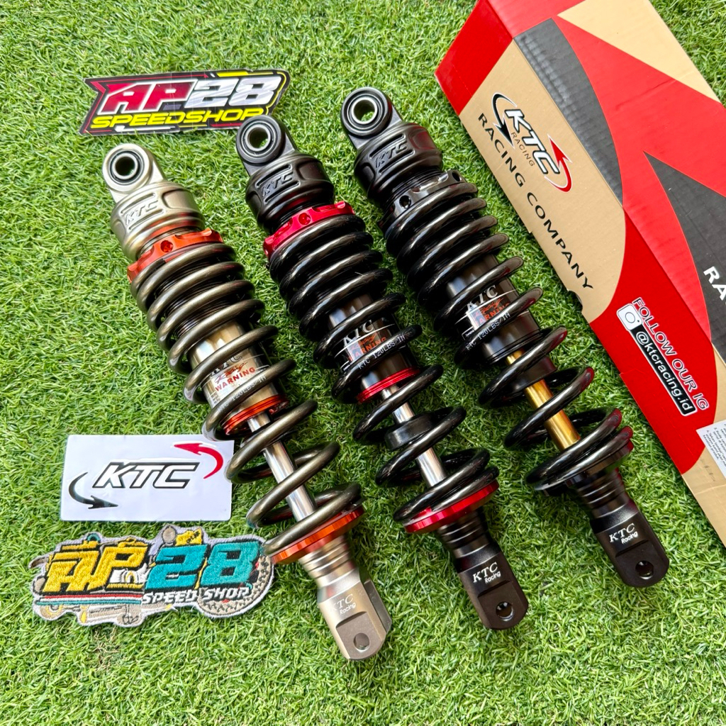 Shock Belakang Non Tabung KTC RAZOR Ukuran 300mm & 325mm Preload Aktif Non Klik Motor Matic Single V