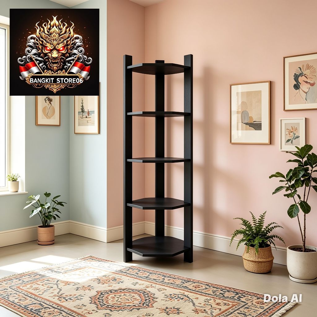 Rak bunga aesthetic/ Rak bunga untuk sudut ruangan dekorasi rumah Tinggi 120cm