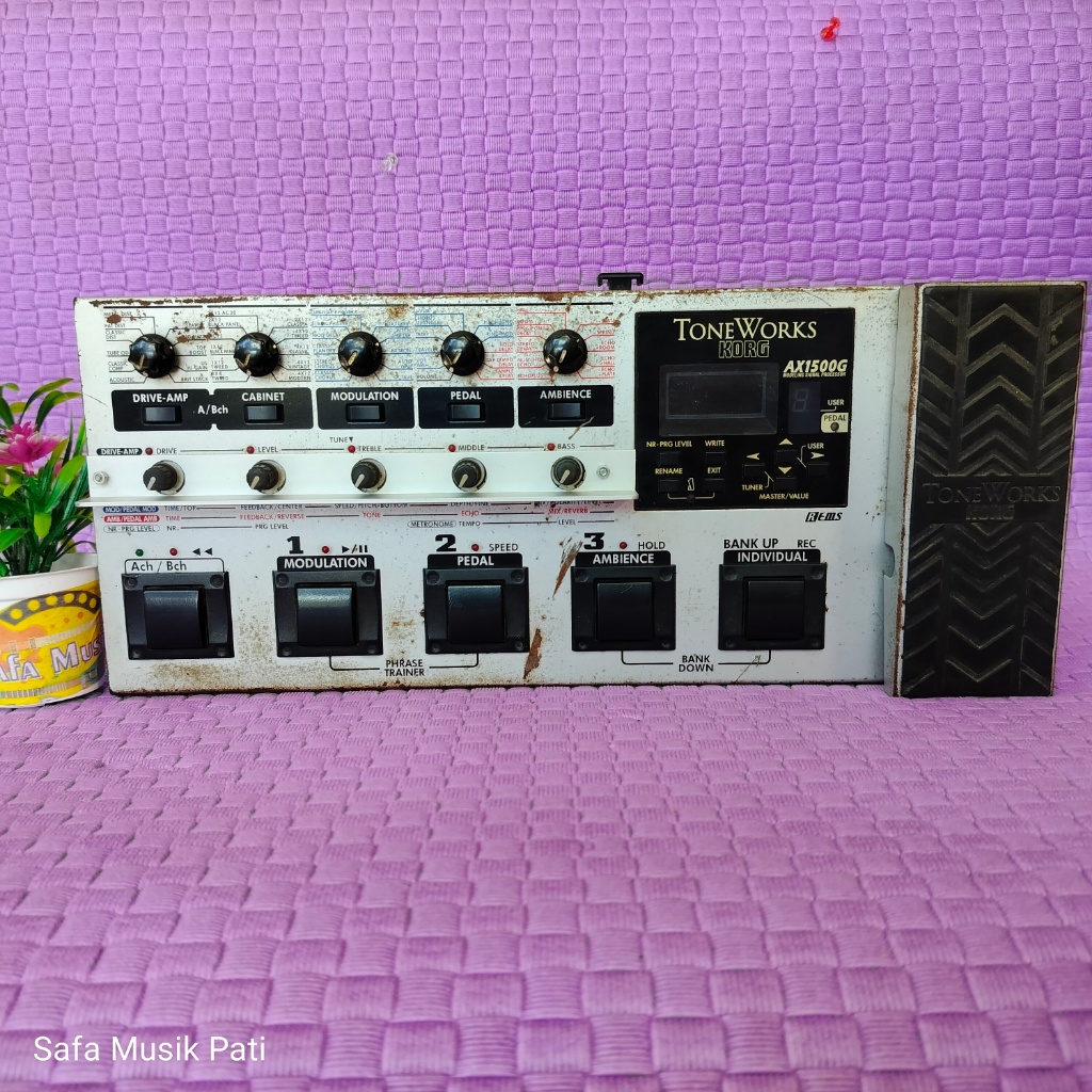 Korg AX1500 Efek Gitar Normal, No Minus, Original, Full Modif Jaminan Anti Goyang/Acak