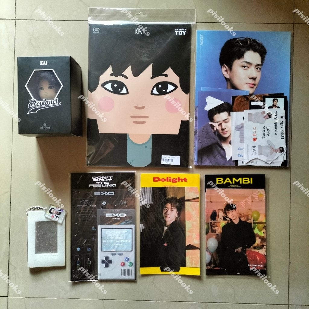 EXO MERCH KAI MINISO FIGURE ACTION PAPERTOY SEHUN SG23 SEASON GREETINGS 2023 CHANYEOL APM D.O. KYUNG