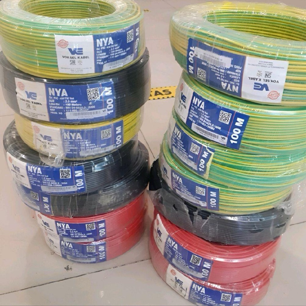 Kabel NYA 2,5mm Voksel 100M / Nya (tunggal) 1x2,5mm Voksel 100 M/ NYA 2.5mm Voksel 100 Meter
