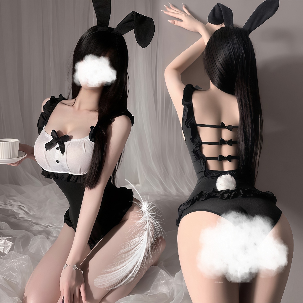MERASALOVE LINGERIE Lingerie Kelinci Seksi Cosplay Bunny Girl Dewasa Lingerie Cosplay Bunny Girl Hit