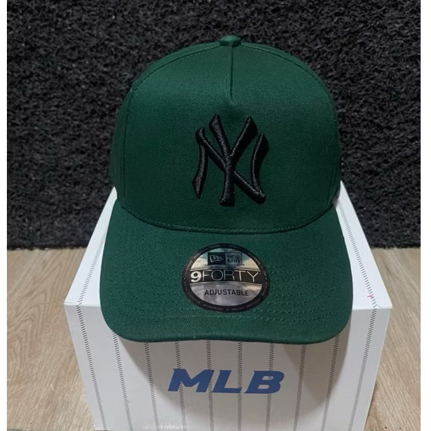 TOPI MLB BISBOL PRIA WANITA ORIGINAL GREEN CAPS / TOPI LOGO HITAM / TOPI TRENDY