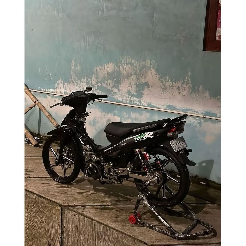 striping stiker standar Yamaha fiz R 1997 1998 hitam abu striping fiz r