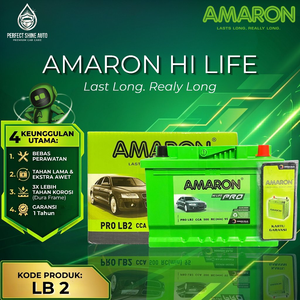 Amaron Hi Life Pro Aki Mobil MINI Clubman DIN 66 / 555-59 66Ah Aki Kering