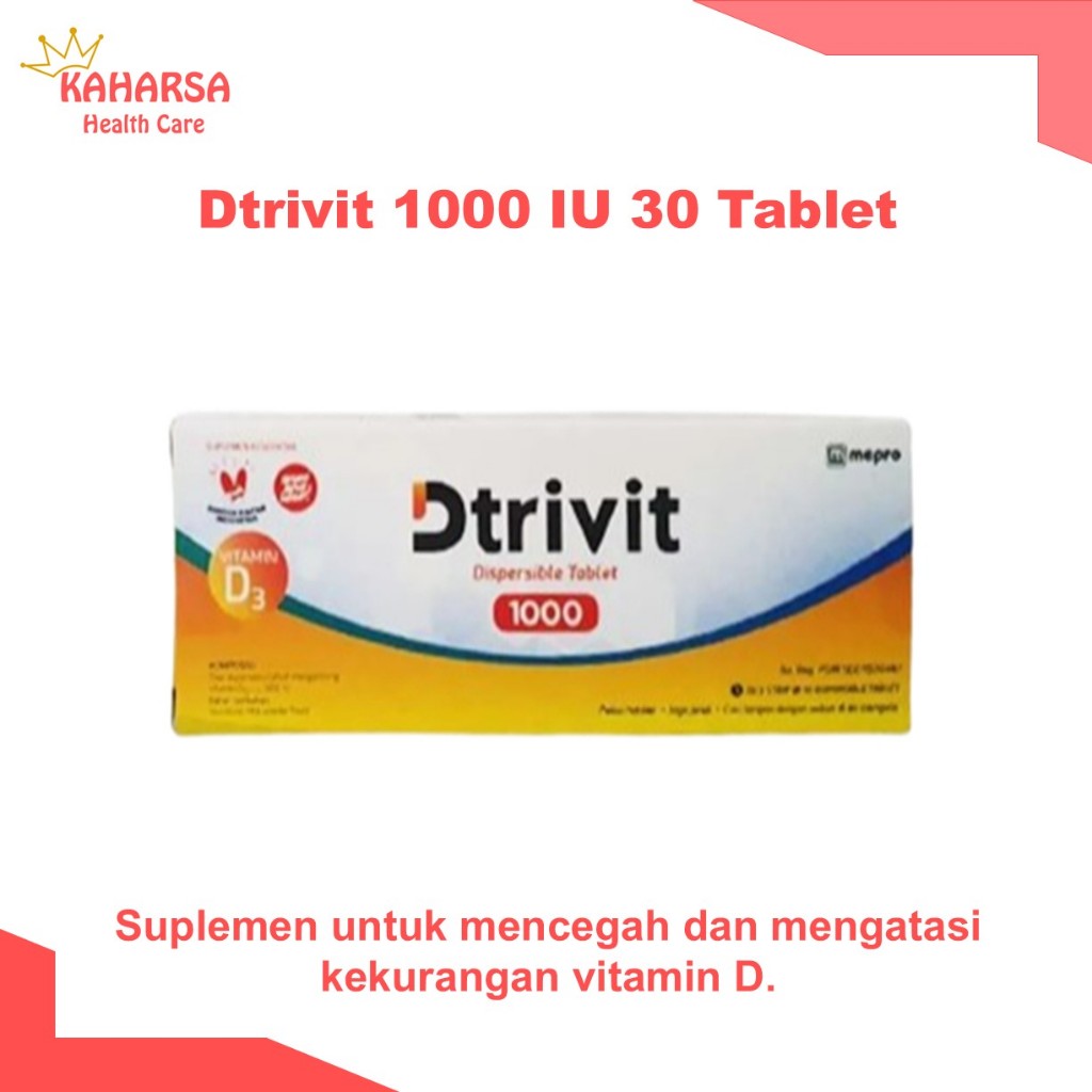 Dtrivit 1000 IU 30 Tablet