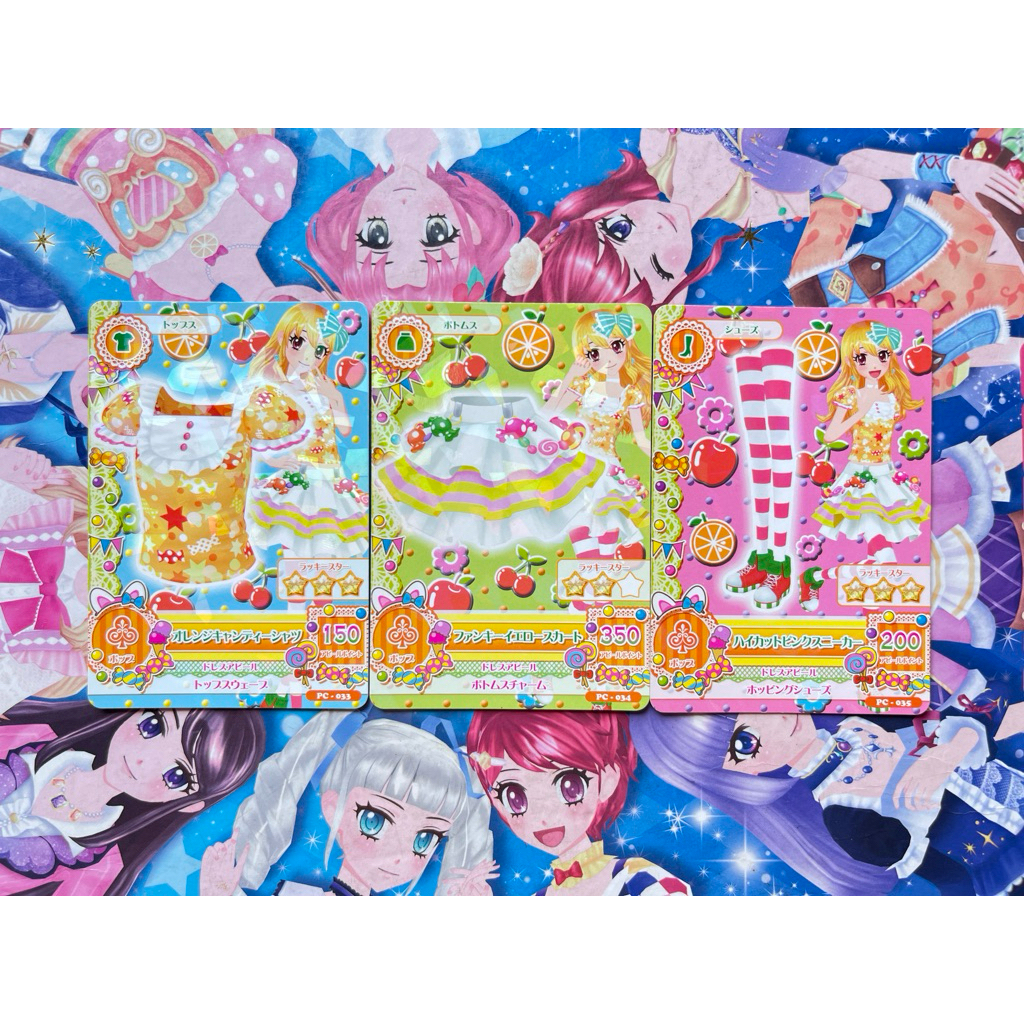 Kartu Aikatsu Ichigo Hoshimiya Promotion Jepang Pop Orange Candy Set Angely Sugar Original Langka Ra