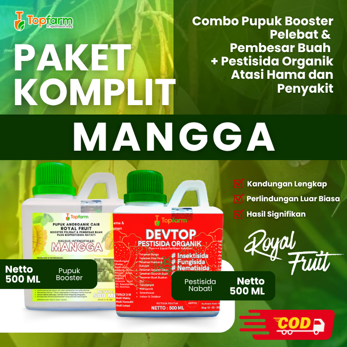 Pupuk & Pestisida Organik Tanaman Mangga 500Ml / Pupuk Mangga Agar Cepat Berbuah Lebat / Pupuk Mangg