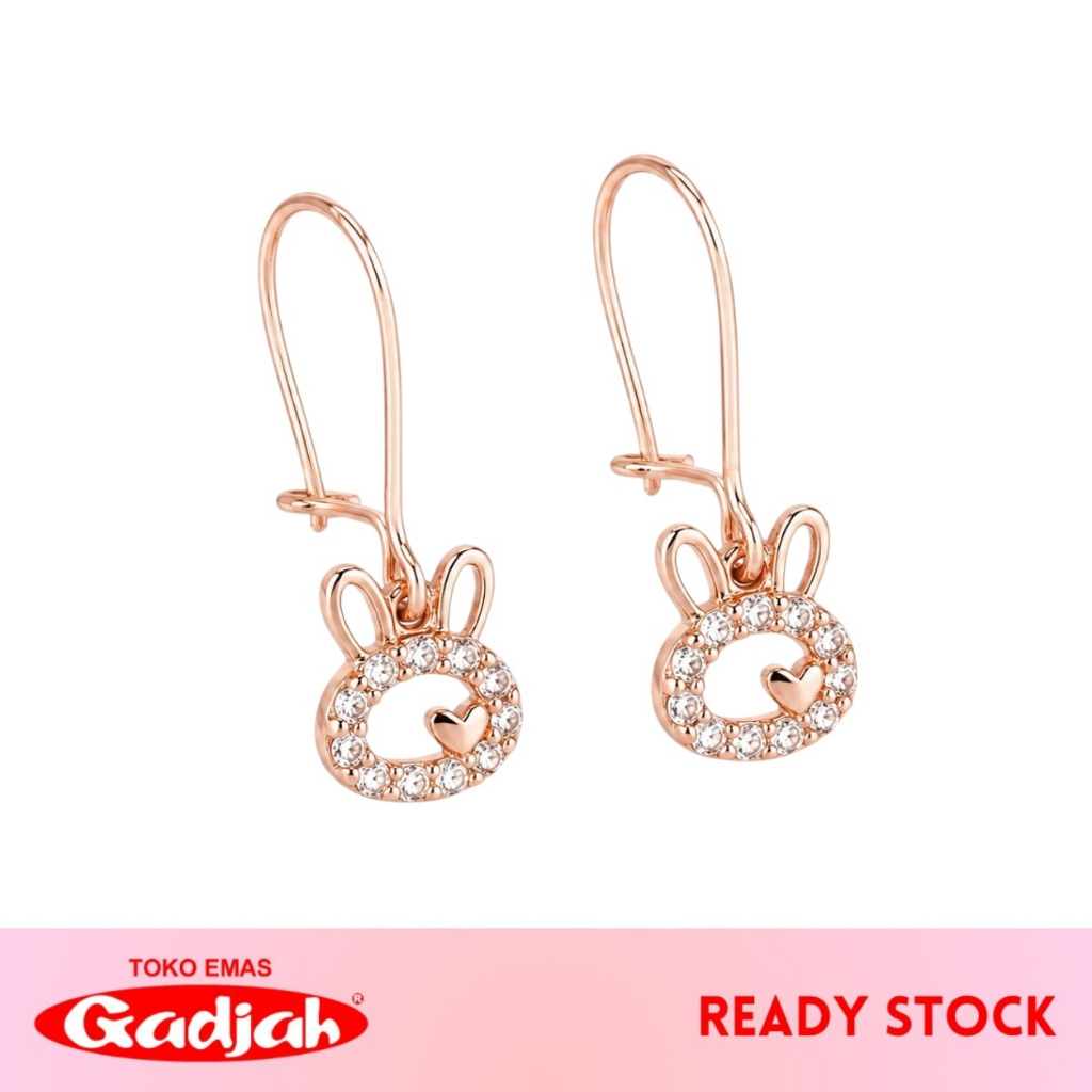 Anting Emas Kawatan Circle Bunny - Toko Emas Gadjah