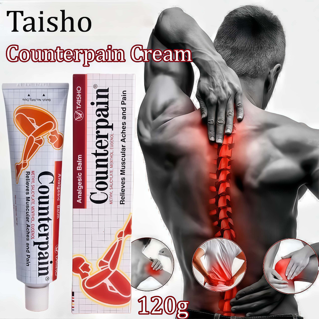 *COD&EXP 2028* Taisho Counterpain Cream 120g Krim Analgesic Balm Salep Meringankan Nyeri / Pereda Ny