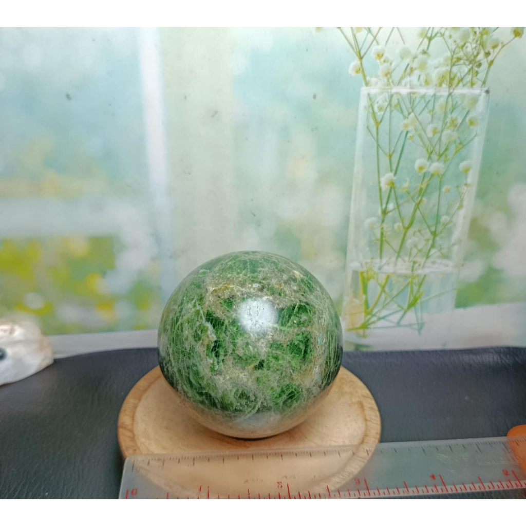 Natural Batu Diopside Sphere (2) Asli Batu Alam