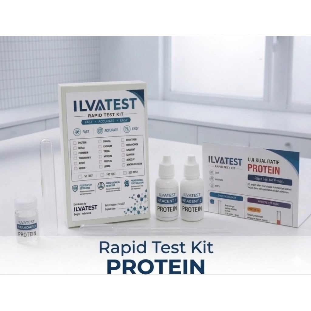 Rapid Test Kit Protein / Test kit uji Protein