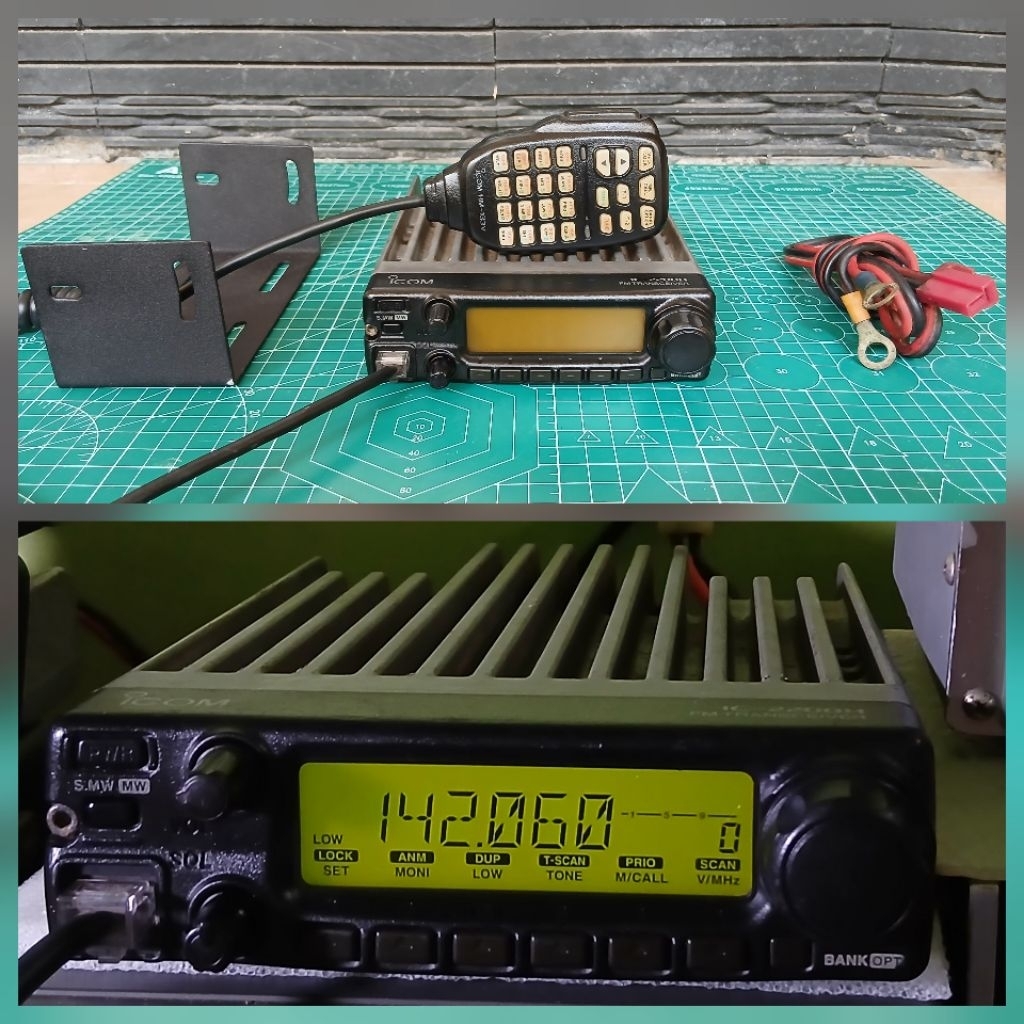 RADIO RIG ICOM IC2200H SILVER  VHF LUAR DALAM MULUS  ORIGINAL JAPAN