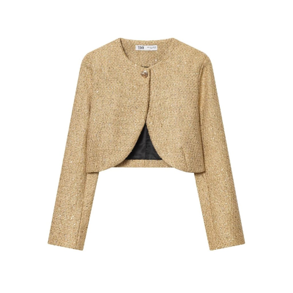 Blazer Gold Premium || Gold Sequin