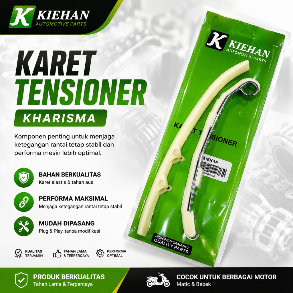 Kiehan Karet Tensioner Kharisma Supra X Karisma Supra 125 Penahan Rantai Keteng Tensioner Mesin Moto