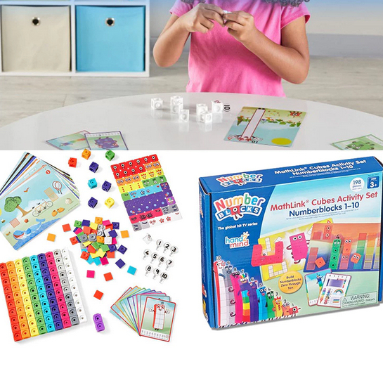 Mainan Edukasi Matematika Anak PAUD Numberblocks MathLink Cubes Set 1-10