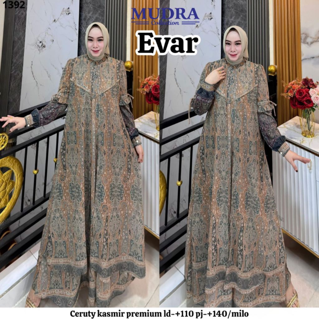 Gamis Mudra Collection / Gamis Terbaru / Gamis Wanita / Gamis Premium / Arinda / Evar / Mudra Hijab