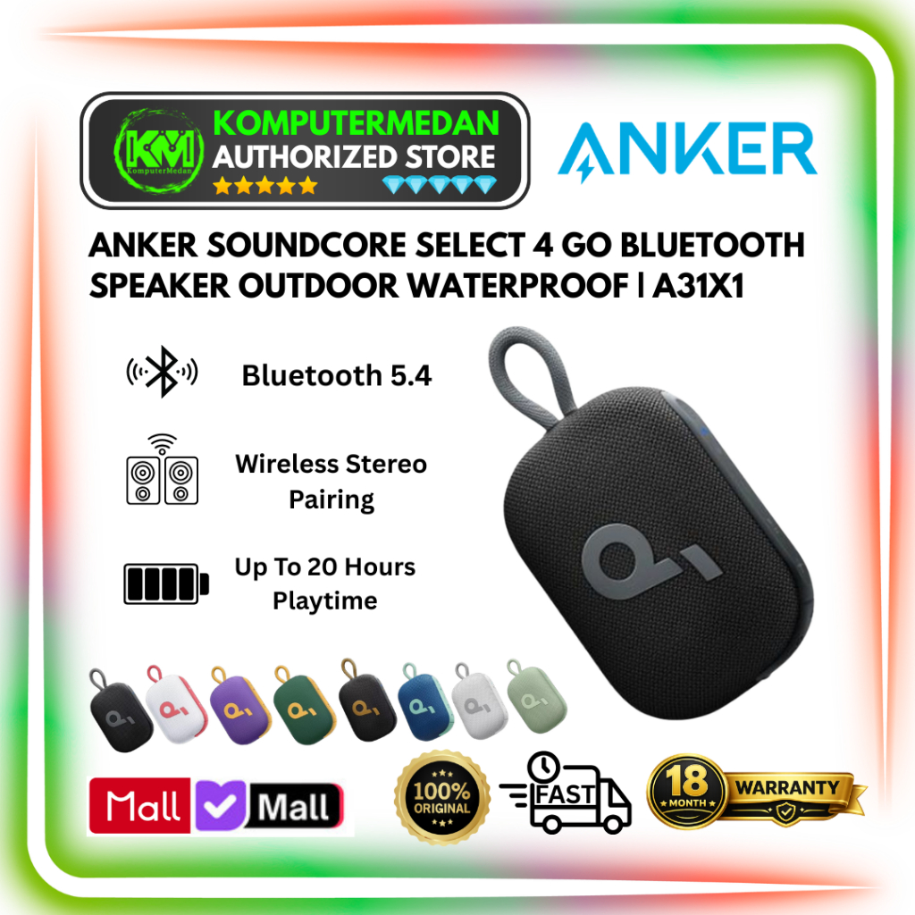 Speaker Anker Soundcore Bluetooth Speaker Outdoor Waterproof - Anker A31X1