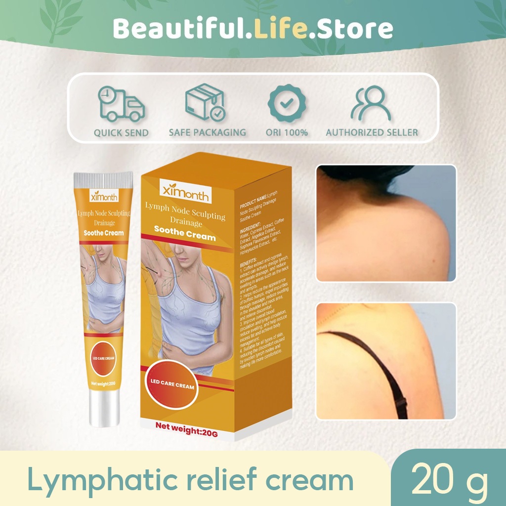 Ximonth Lymphatic relief cream 20g Mengurangi ketidaknyamanan leher / Belakang telinga / Leher / Ket
