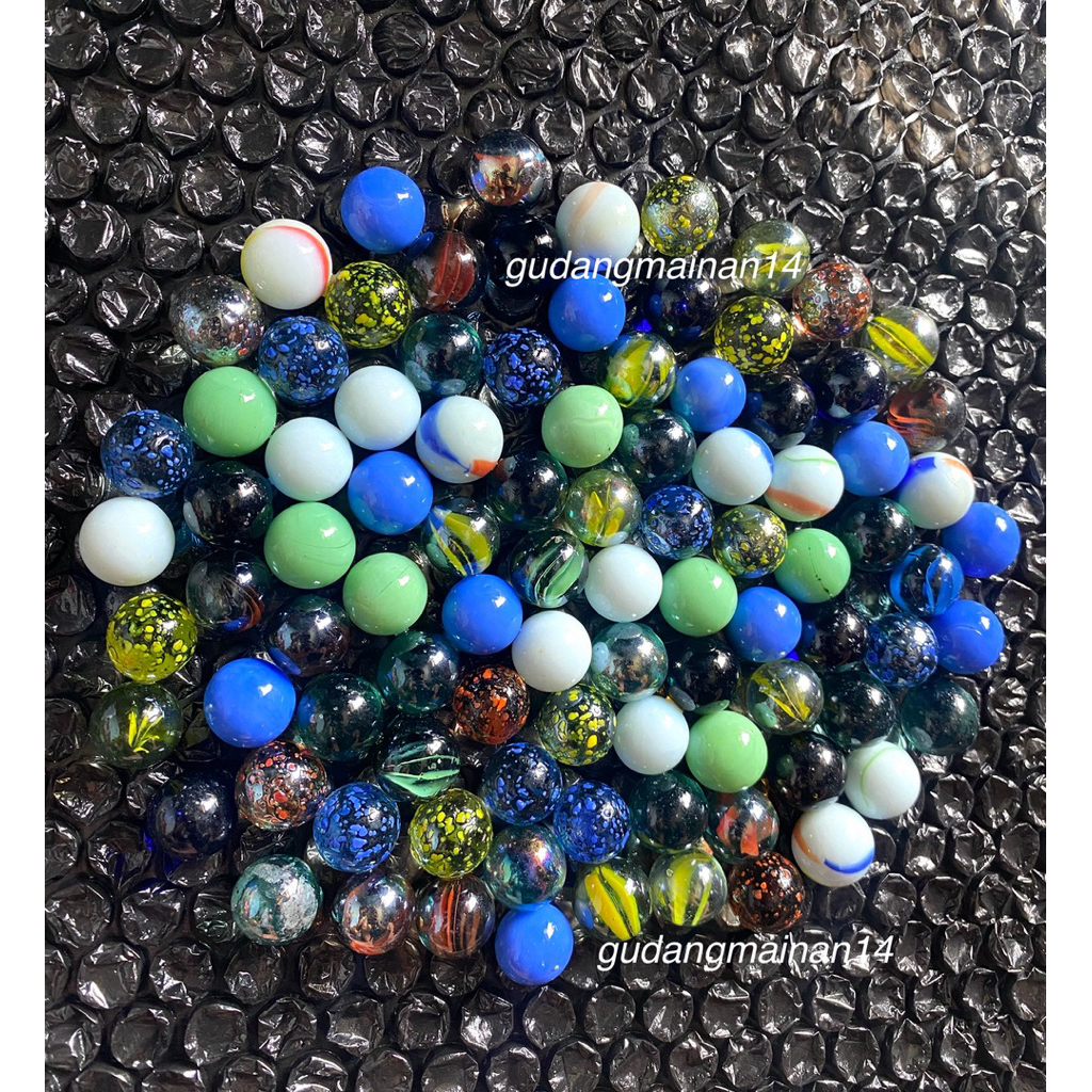 50Pc Kelereng Gundu Mix Campur Random Murah