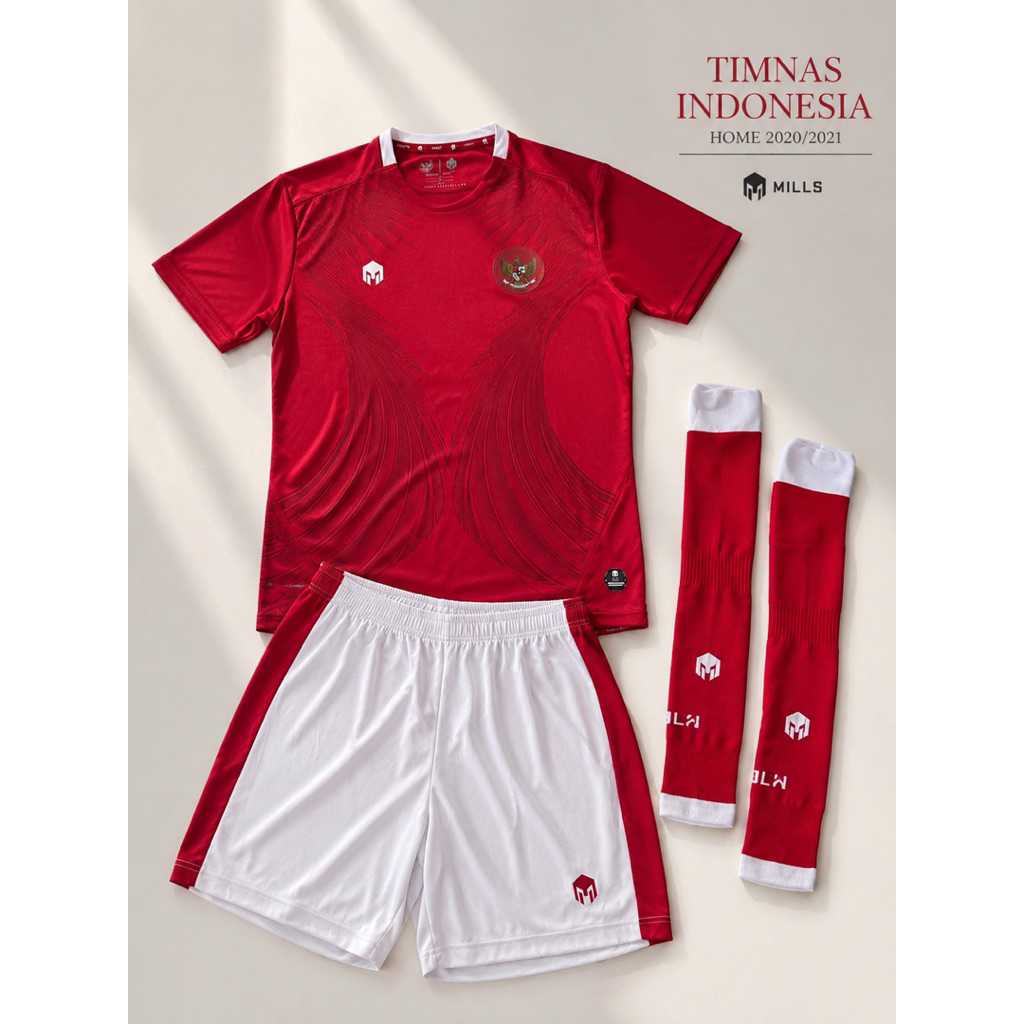 PRELOVED - Set Jersey Timnas Indonesia Home 2020/2021 Original Size XL