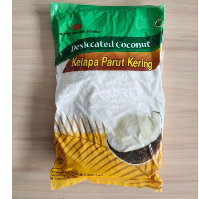 Kelapa Parut Kering kasar 1kg kemasan Asli