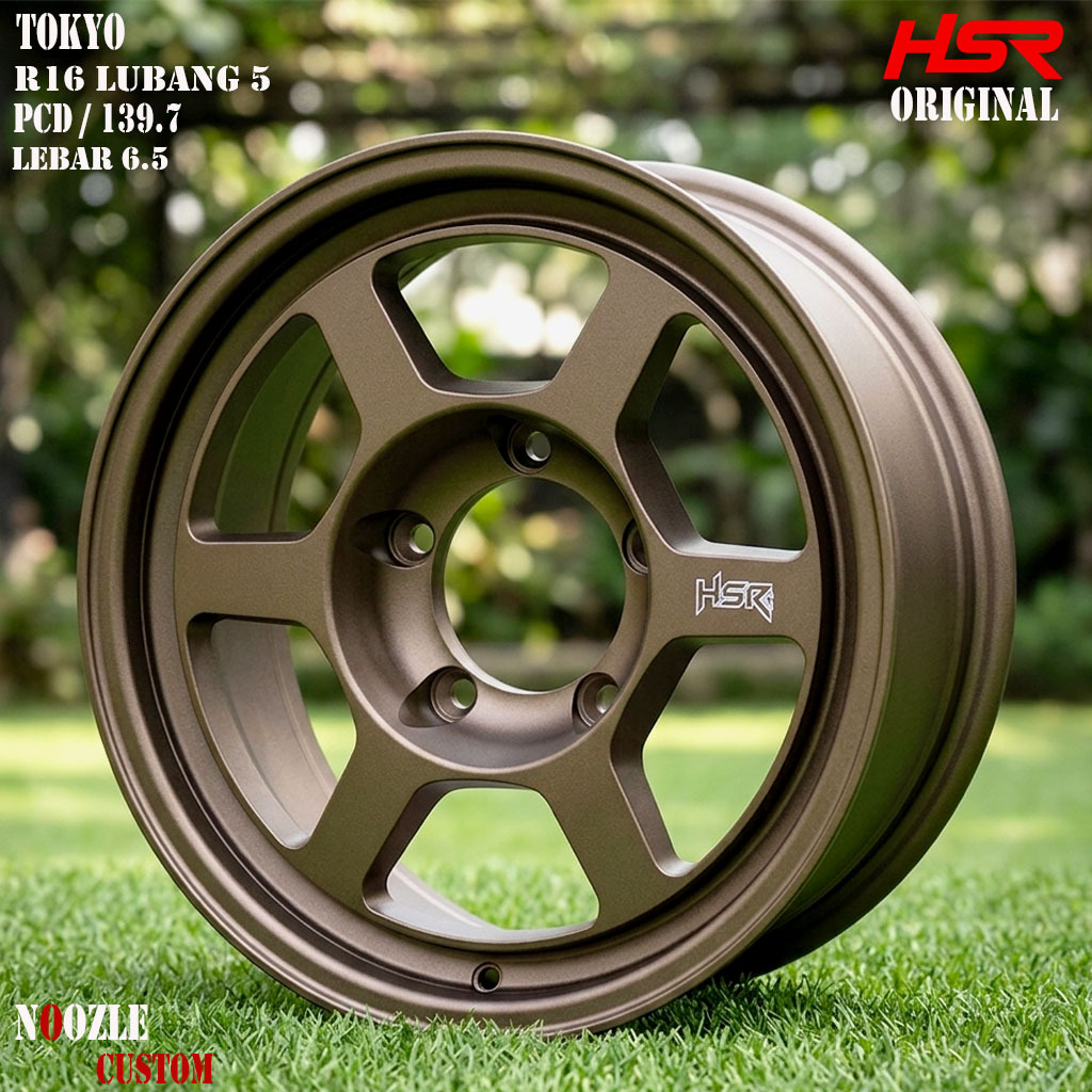 Velg Mobil Ring 16 Jimny Taft Escudo Dan Sejenisnya Pelek Mobil R16 Lubang 5 PCD 139.7 Pelek HSR Typ