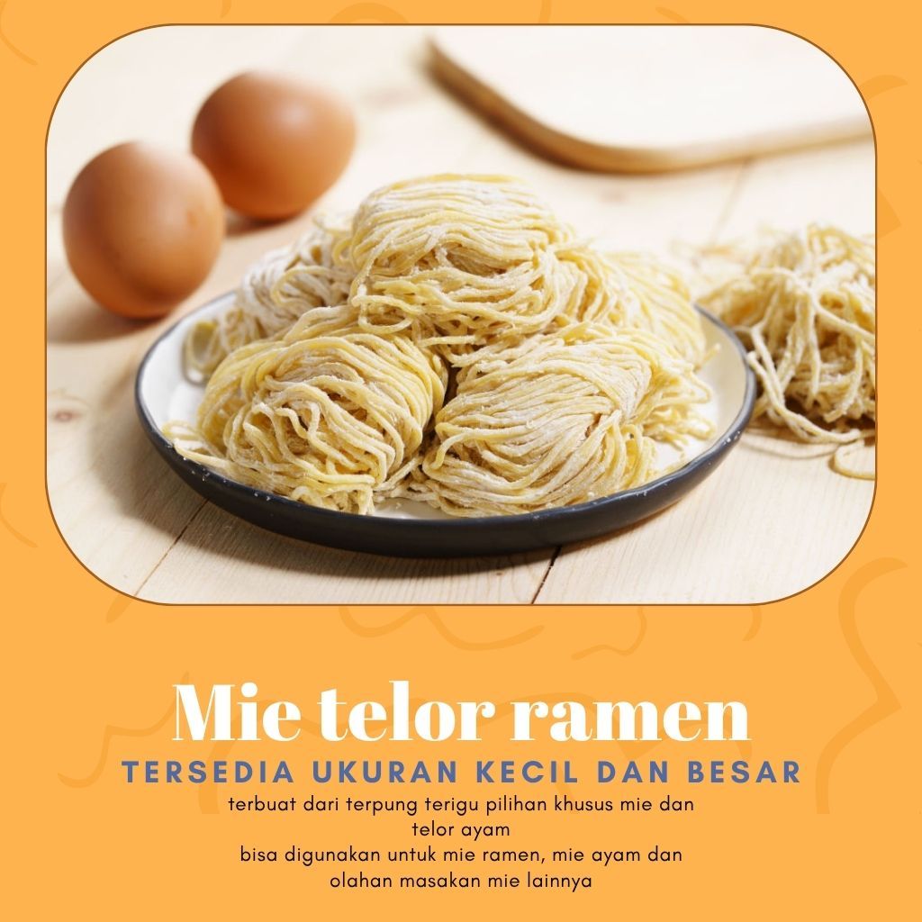 Mie Basah Mentah Telur ayam , Kenyal, Tidak Mudah Lembek