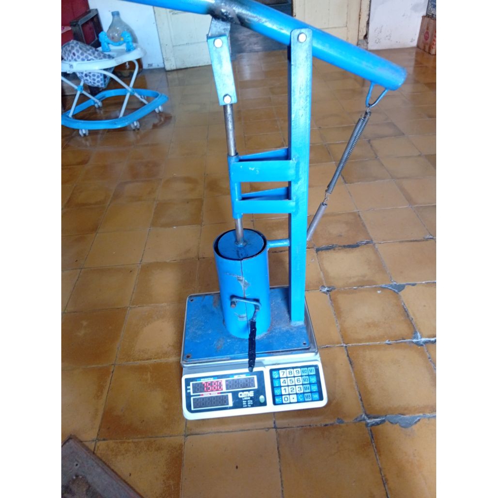 alat pres baglog jamur tiram manual