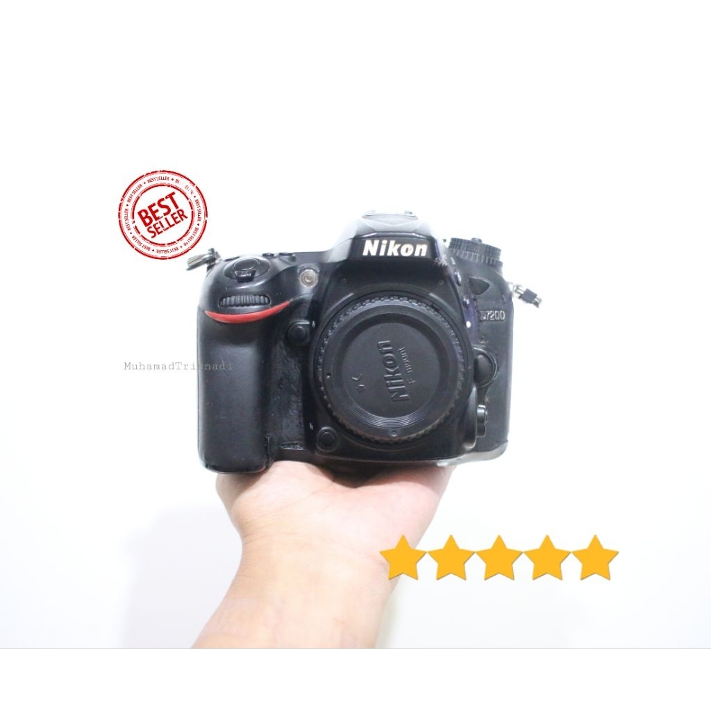 Camera Kamera DSLR SLR Nikon D7200 Body Only FullHD 24MP WIFI Hitam Murah