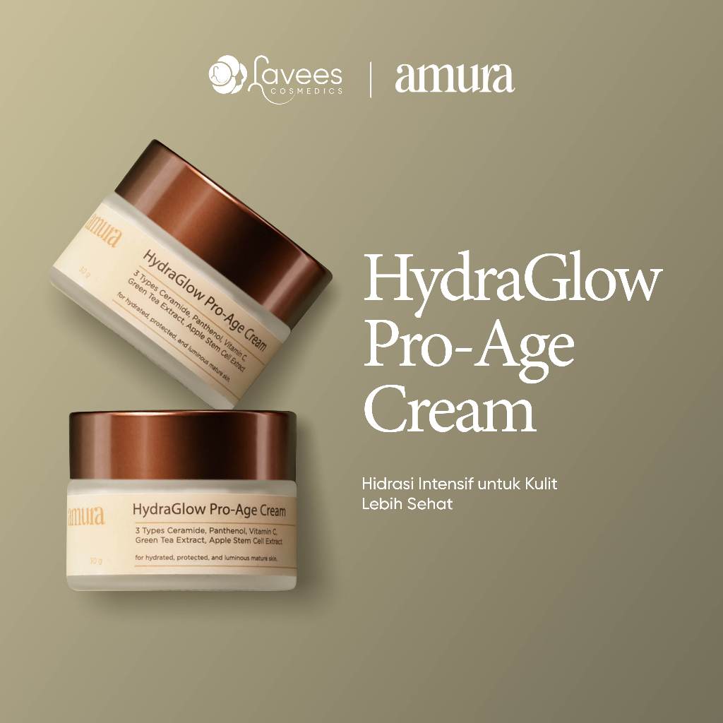 Amura HydraGlow Pro-Age Day Cream 30g - by Lavees Official