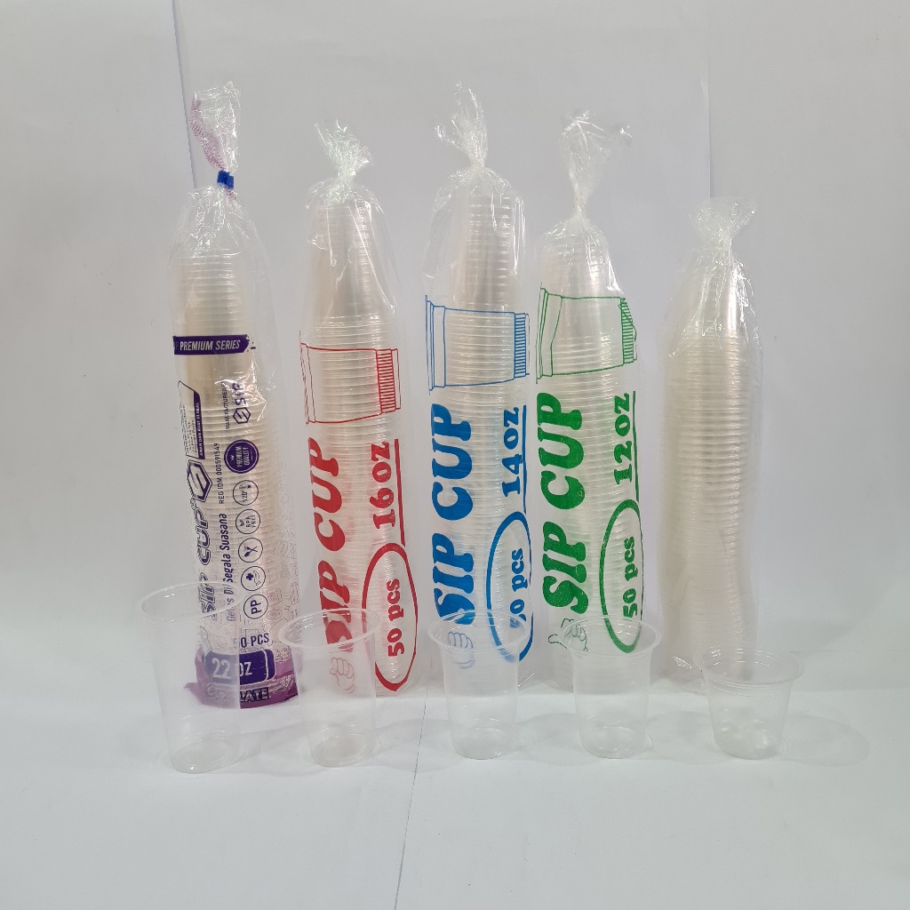 1 DUS 2000 PCS GELAS PLASTIK 10OZ 12OZ 14OZ 16OZ SIP TUTUP LID CUP 10 12 14 16 22 OZ UKURAN BUBBLE P