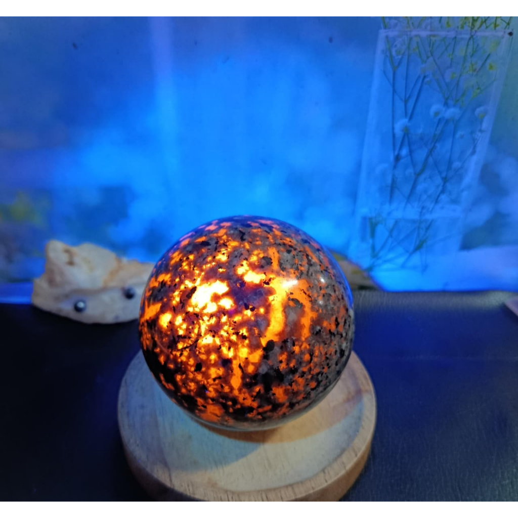 Natural Batu Yooperlite Sphere (5) Asli Batu Alam