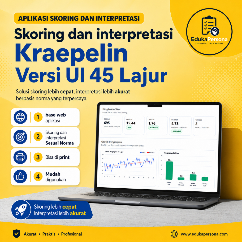 Aplikasi Skoring dan Interpretasi Kraepelin Versi UI 45 Lajur