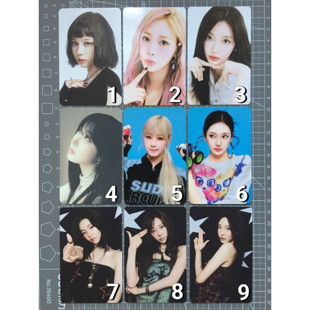 PC PHOTOCARD KARINA GISELLE WINTER NINGNING SEASONS GREETINGS SG24 SG25 SG26 CONCEPT POB MAKESTAR WI