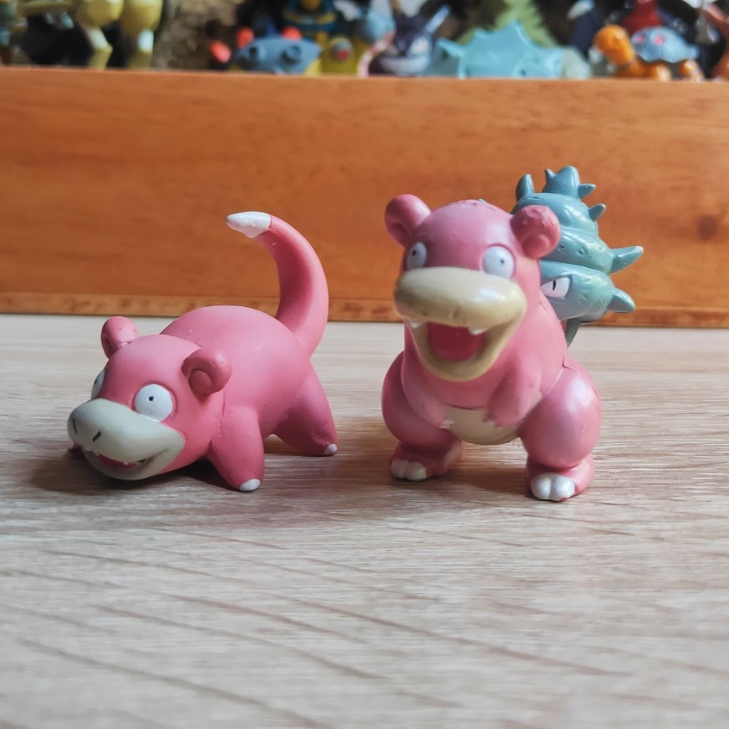 Paket Figure Pokemon Slowpoke dan Slowbro Nintendo Tomy Auldey C.G.T.S.J