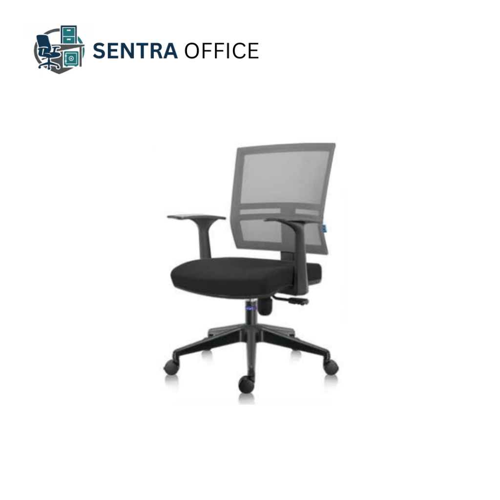 KURSI KANTOR INCO INDACHI MALTA I BLACK - KURSI KERJA JARING