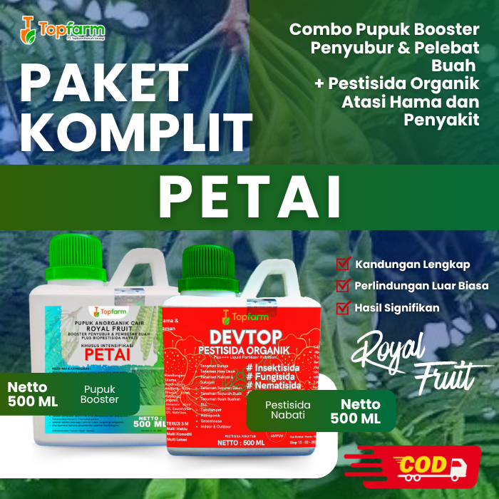 Pupuk & Pestisida Organik Tanaman Petai 500Ml / Pupuk Petai Agar Cepat Berbuah / Pupuk Petai Berbuah