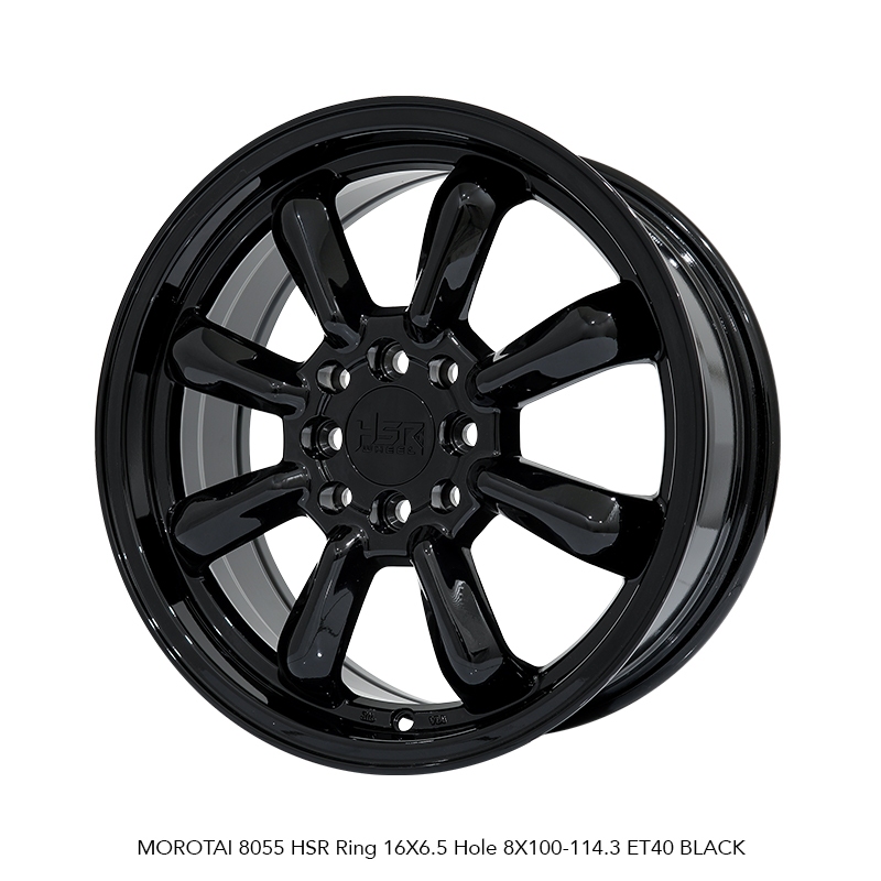 VELG MOBIL R16 HSR MOROTAI 8055 HSR R16X6,5 H8X100-114,3 ET40 BLACK (SUPER SALE) 4 PCS VELG