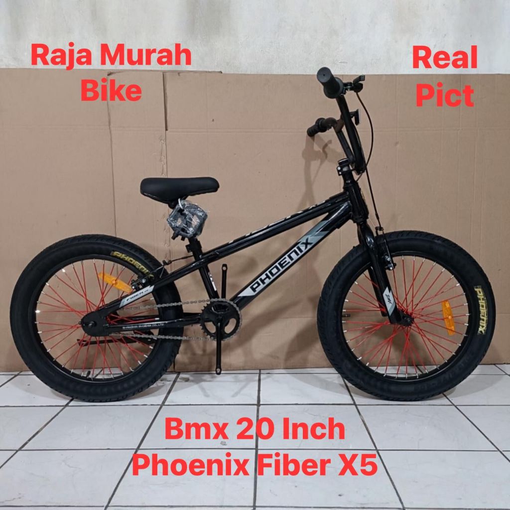 Sepeda Bmx 20 Inch Phoenix Fiber X5 Ban Jumbo 3.0 Sepeda Anak Laki Laki Bmx Phoenix Fiber X5 20 Inch