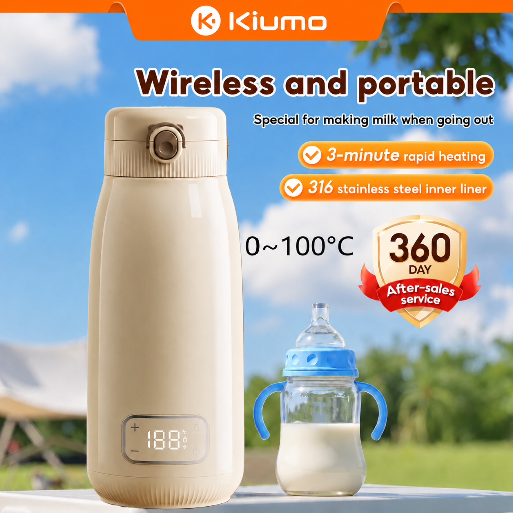 Kiumo pemanas asi portable milk warmer penghangat susu bayi alat penghangat susu bayi 2in1 portable 