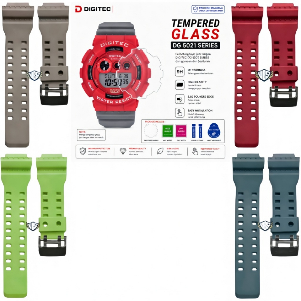 Tali Jam Tangan Digitec 5021 Strap Rubber Digitec DG 5021 DG-5021