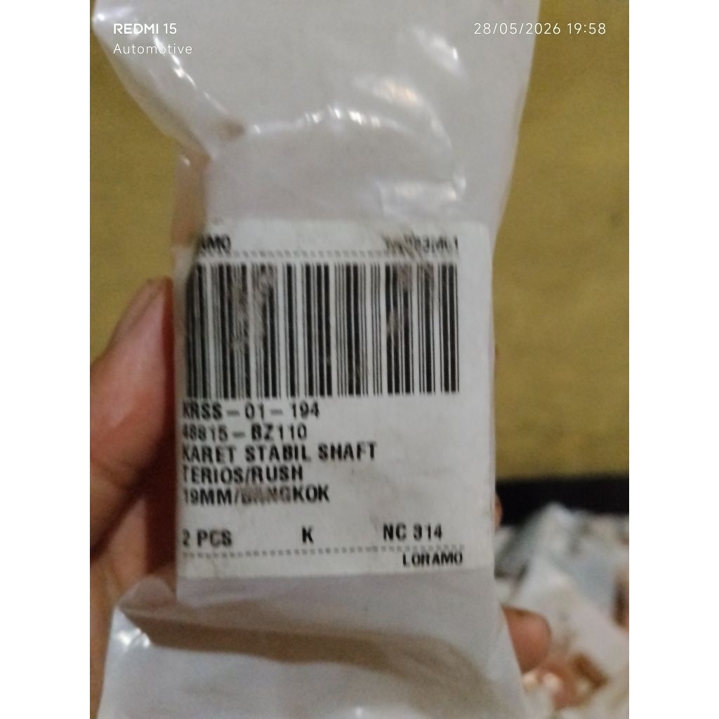 Karet Stabil Shaft Terios Rush Set Original 48815 BZ110