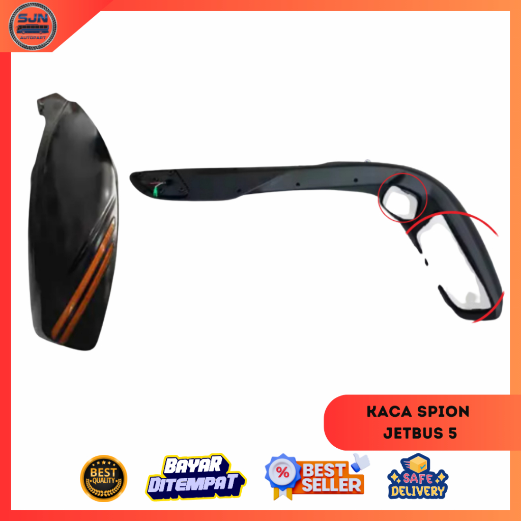 [ori] Kaca Refil Spion Bus Jetbus 5/Kaca Spion Bus JB5/Spion Jetbus 5 Adiputro