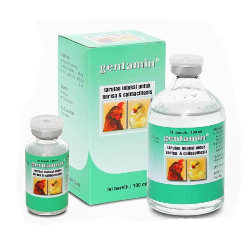 Gentamin Obat Ayam Sakit Larutan injeksi untuk korisa & colibacillosis