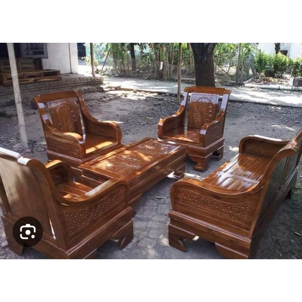 kursi tamu jati 3111 semut