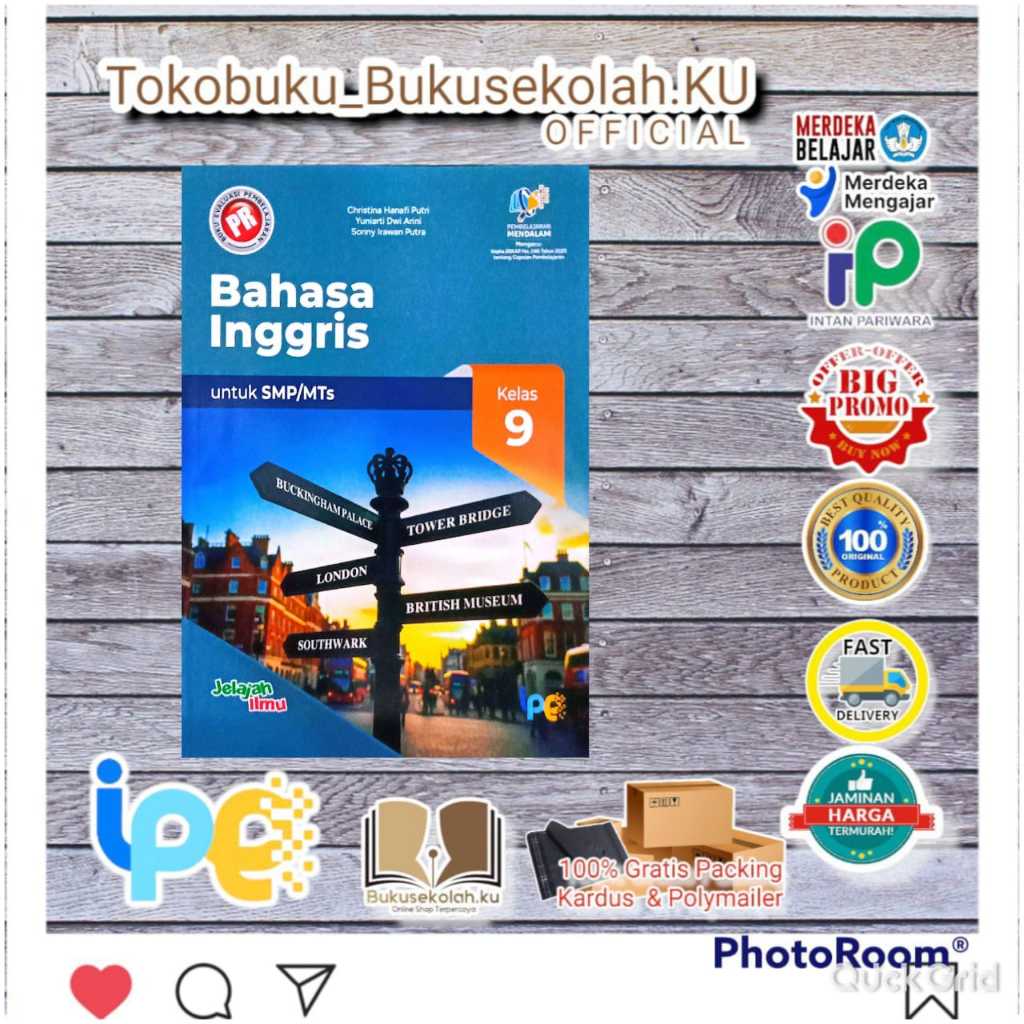 diskon BUKU PR ASESMEN BAHASA INGGRIS KELAS 9 SMP/MTs TAHUNAN  terbaru 2026  INTAN PARIWARA