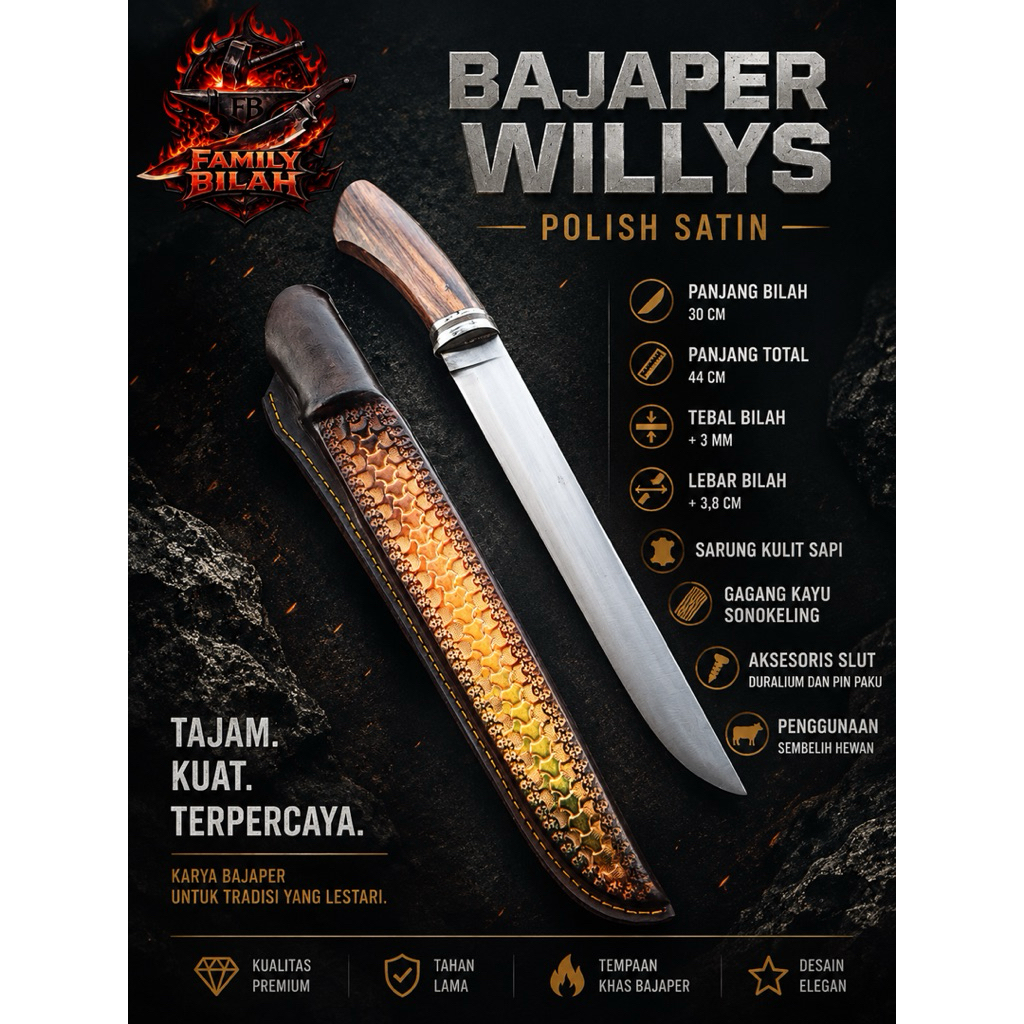 NEW GOLSEM PERJIP WILLYS WILIS 30cm