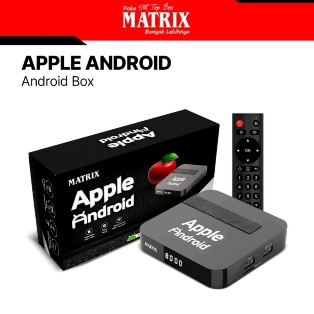 Receiver Smart Android Box 4K Matrix Apple | Dongle chromecast parabola tv