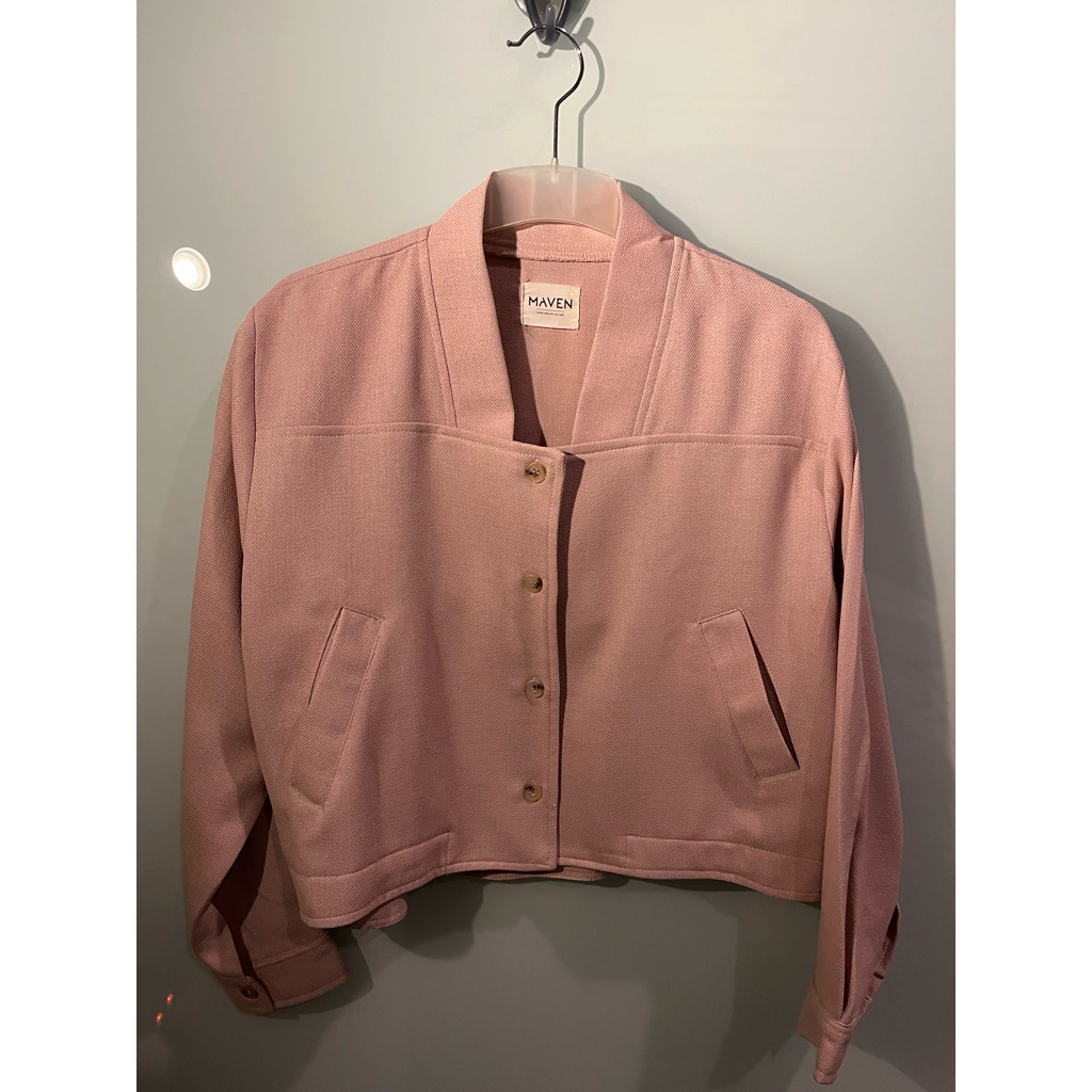 Maven Elodie long sleeves top jacket Pink free size